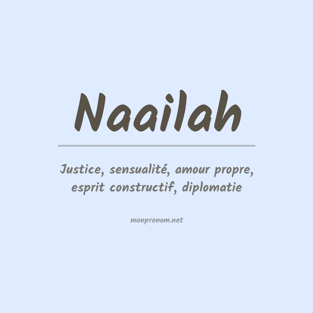 Signification du prénom Naailah