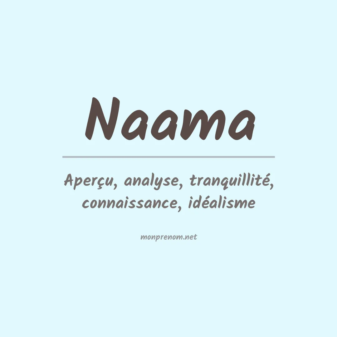 Prénom Naama