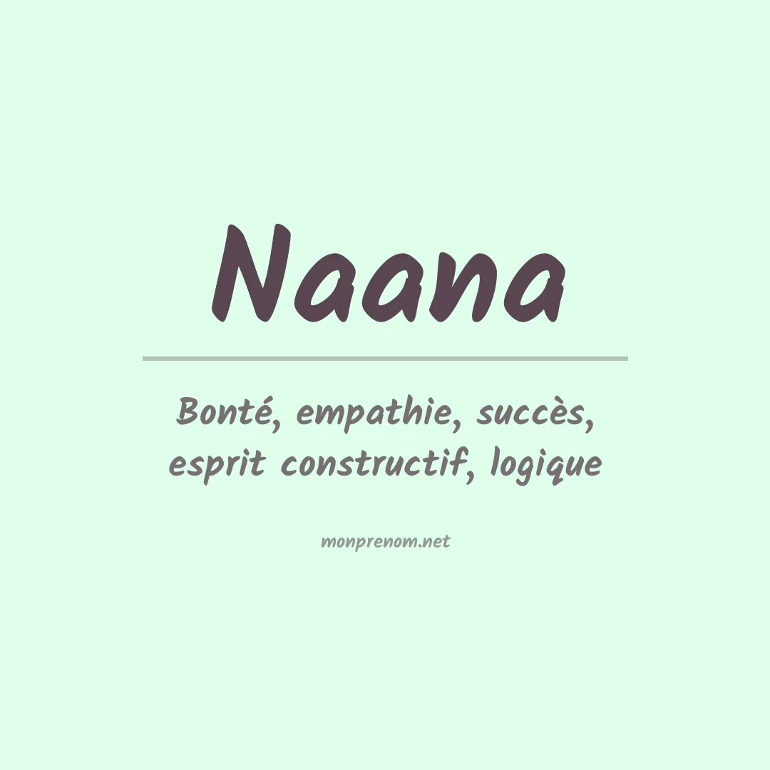 Prénom Naana