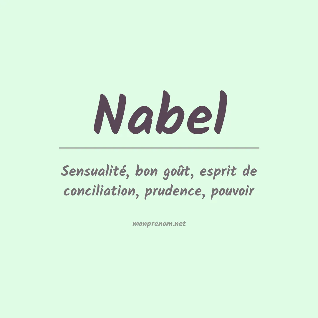 Prénom Nabel