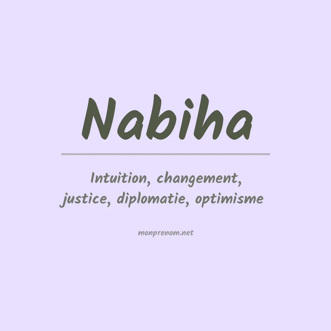Prénom Nabiha