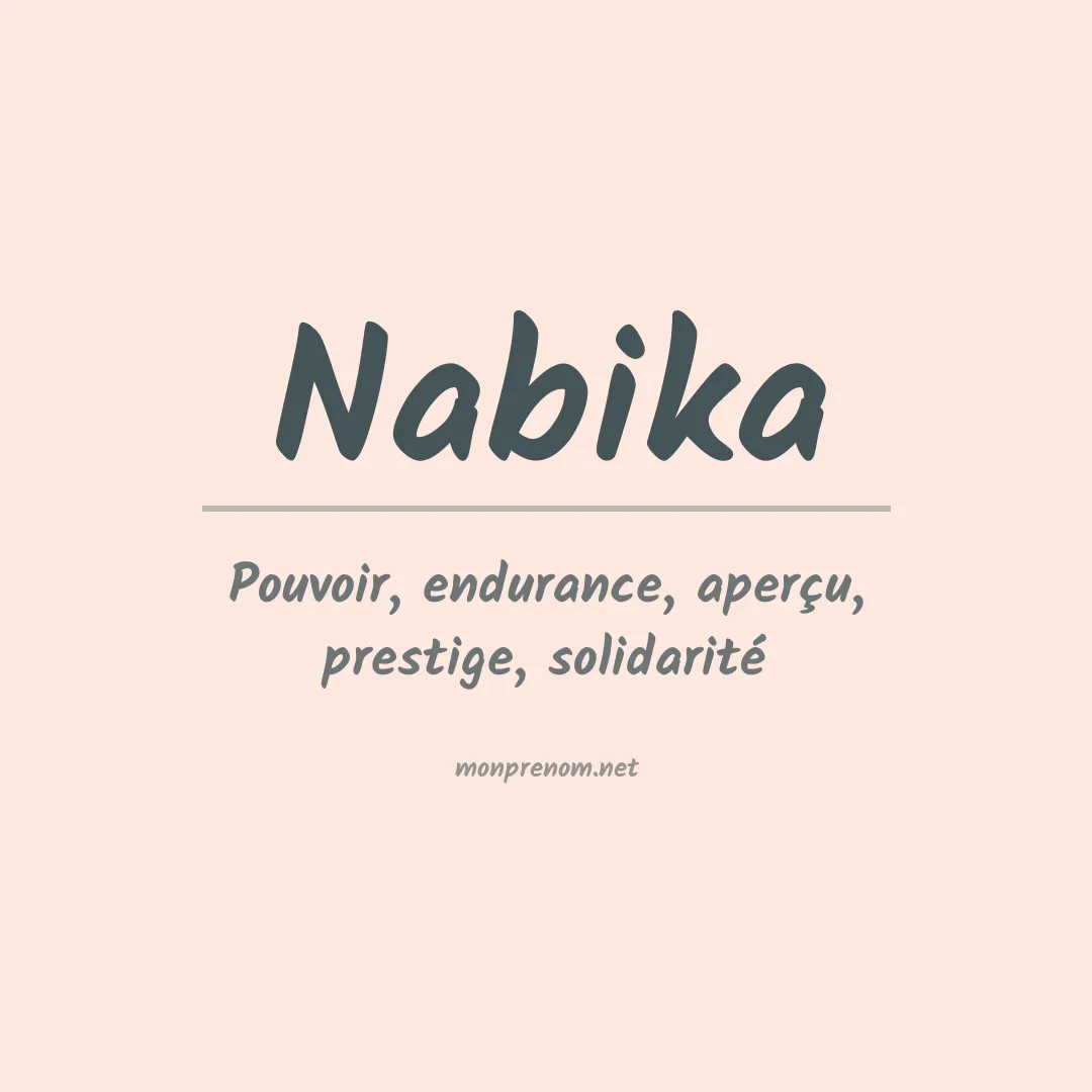 Prénom Nabika