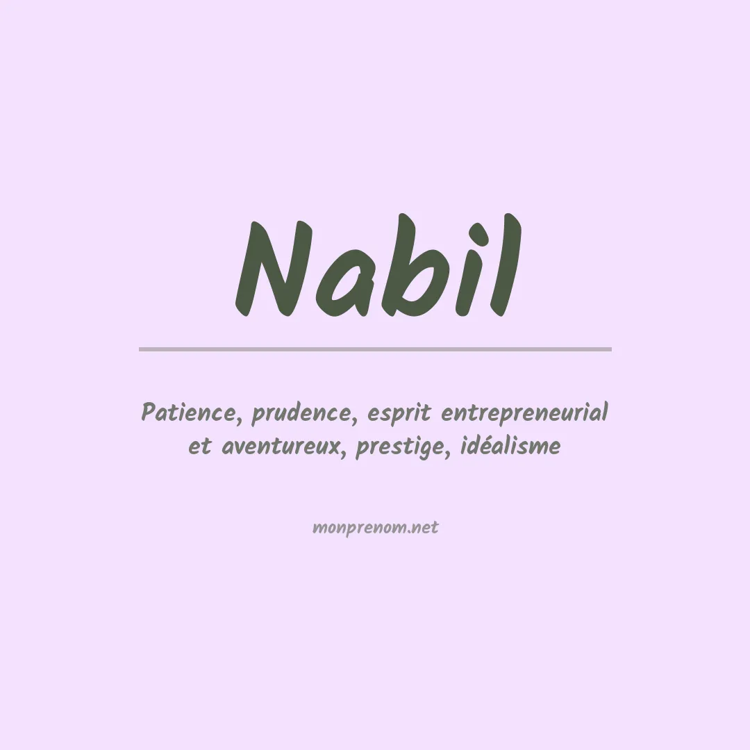 Prénom Nabil