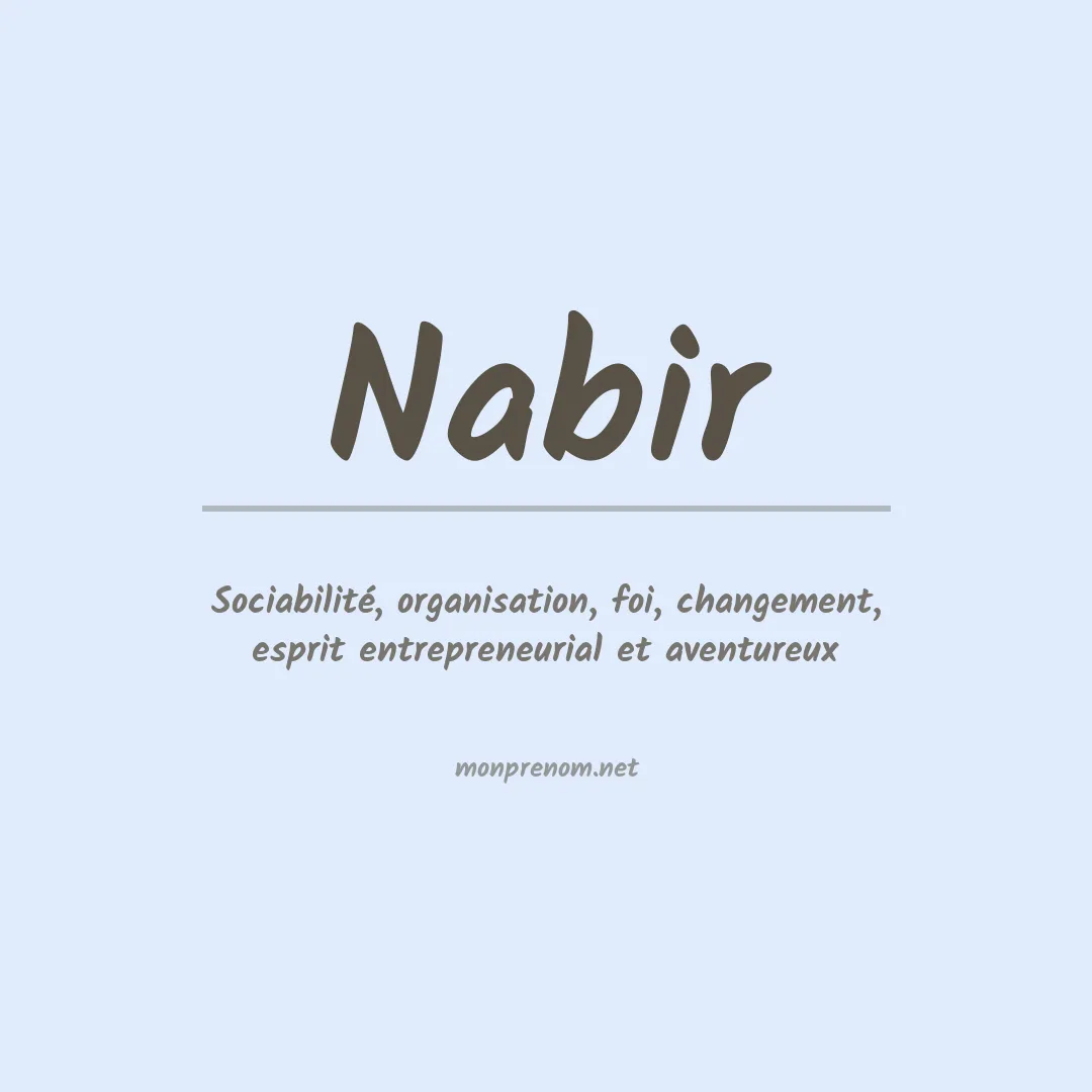 Prénom Nabir