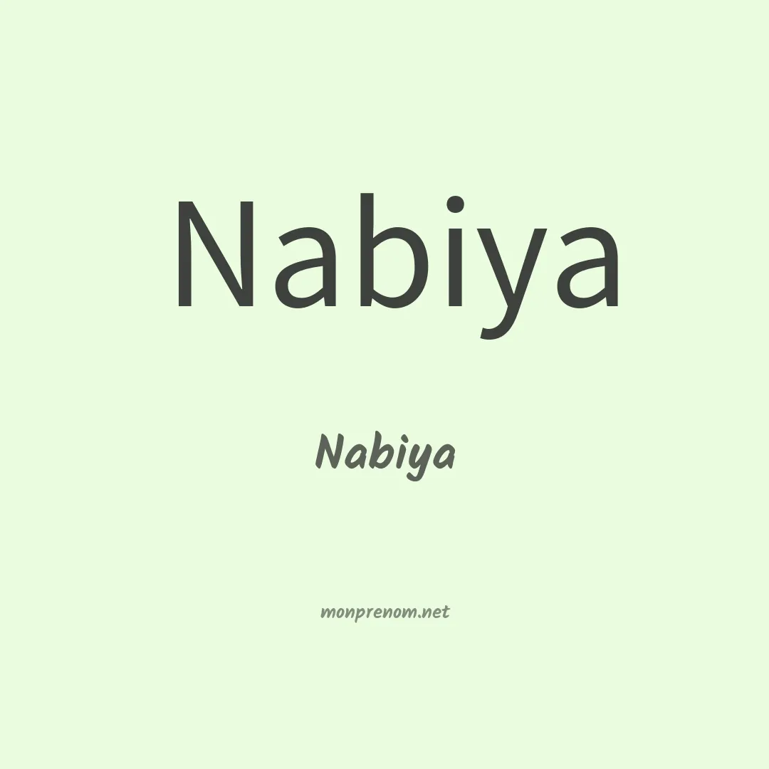 Nabiya en chinois