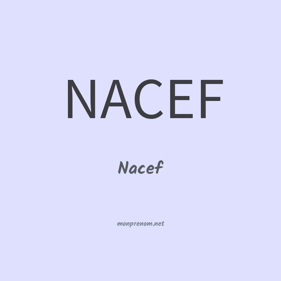 Nacef en chinois