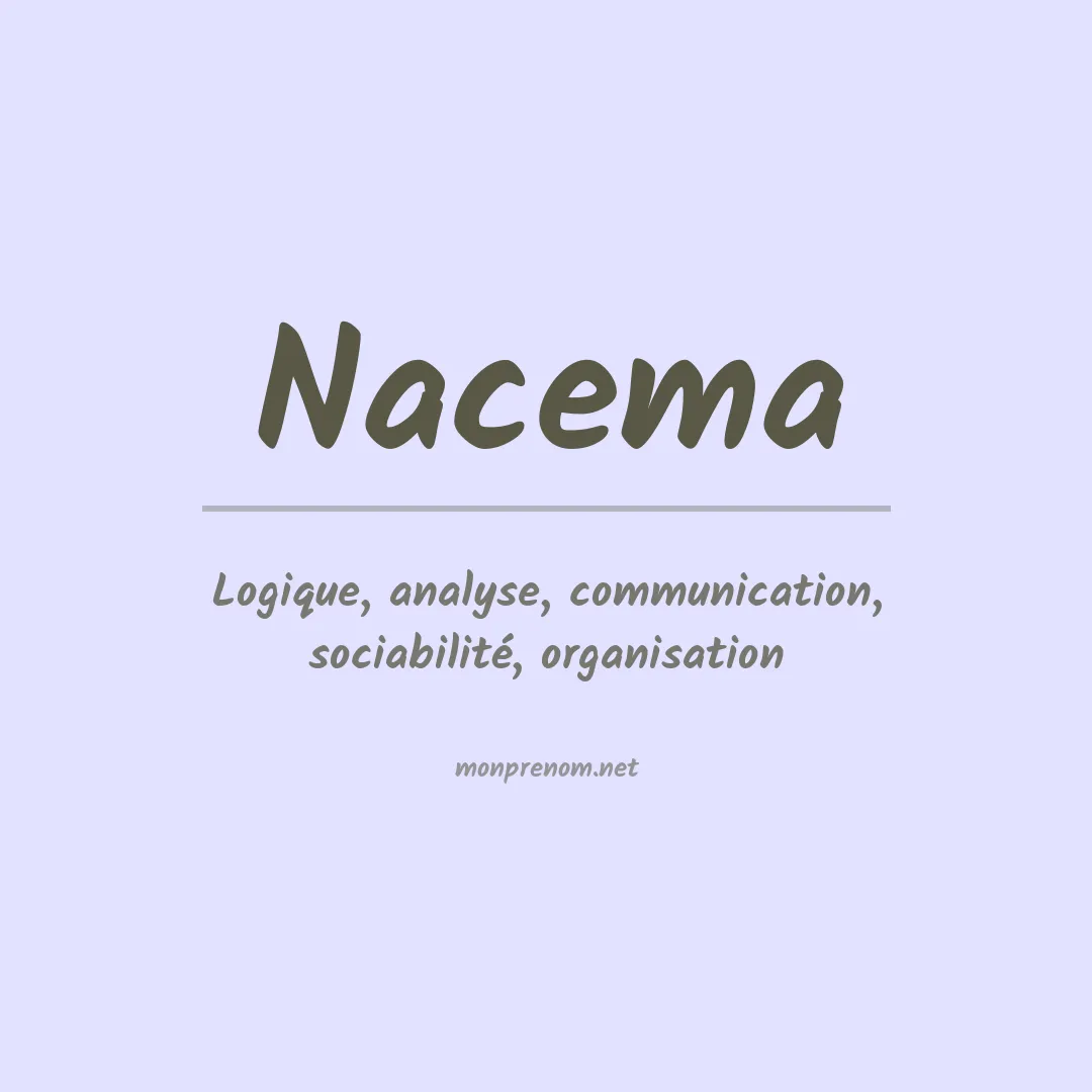 Prénom Nacema