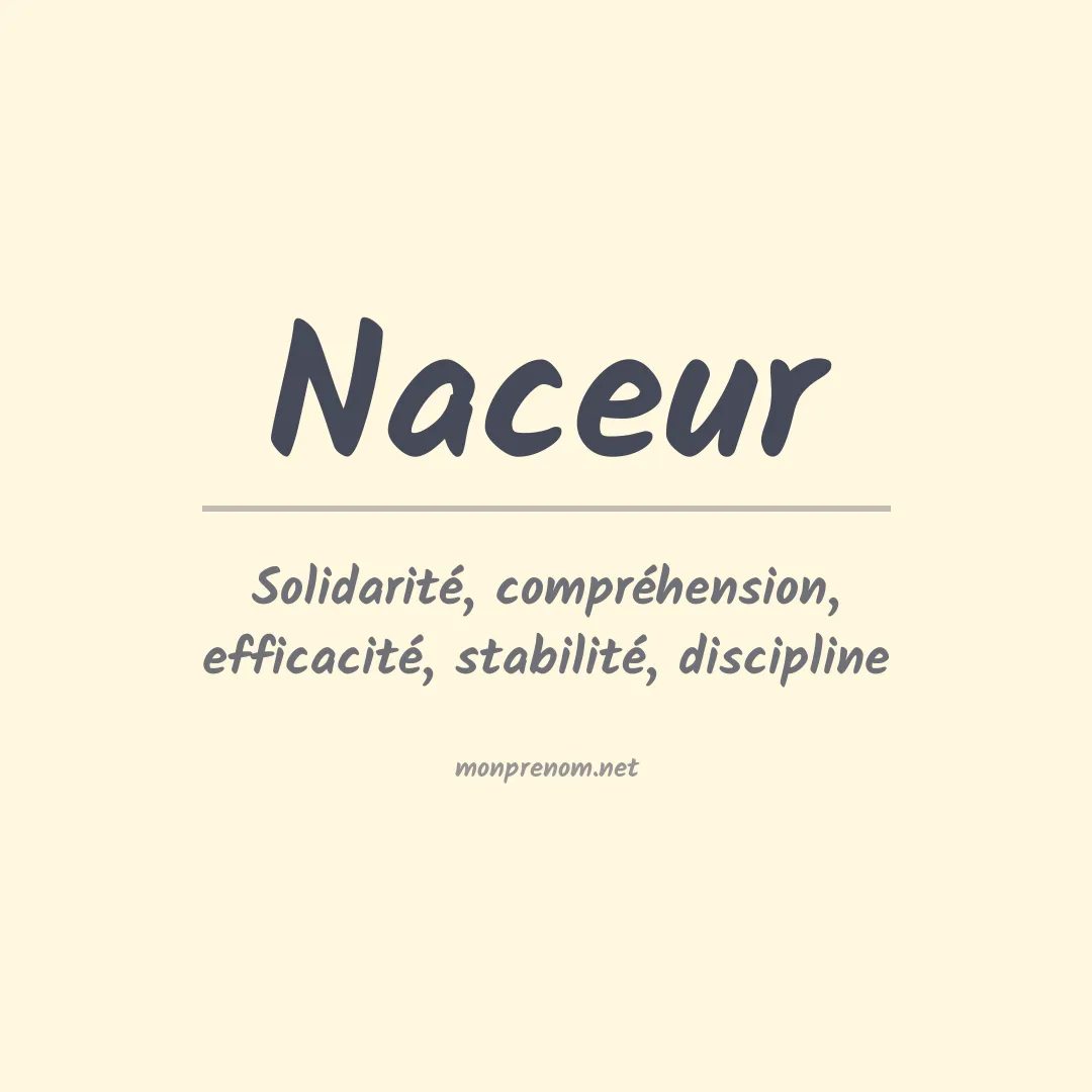 Signification du prénom Naceur