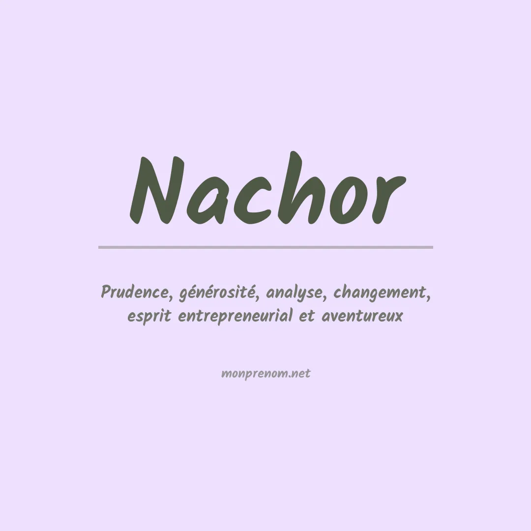 Prénom Nachor