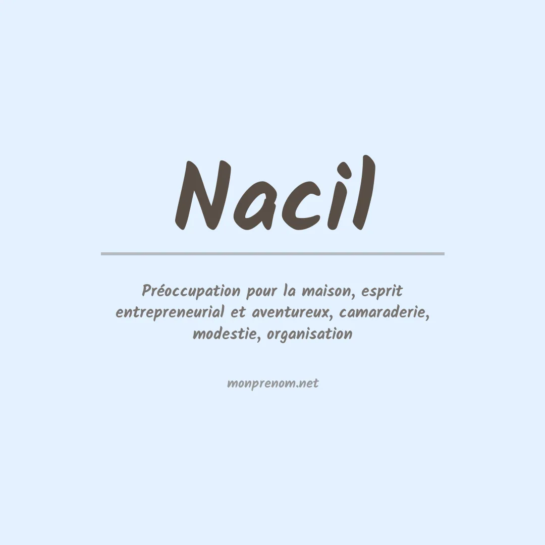 Prénom Nacil