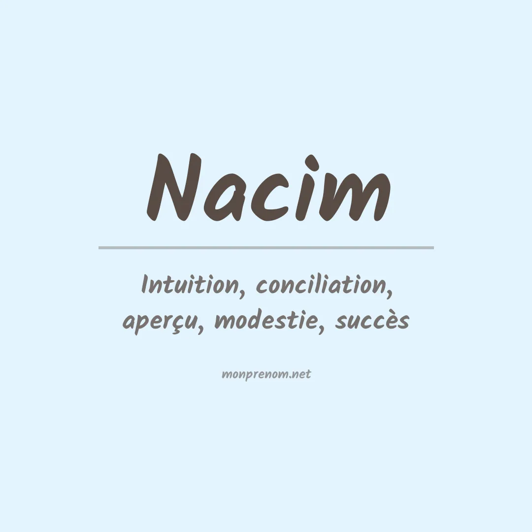Prénom Nacim