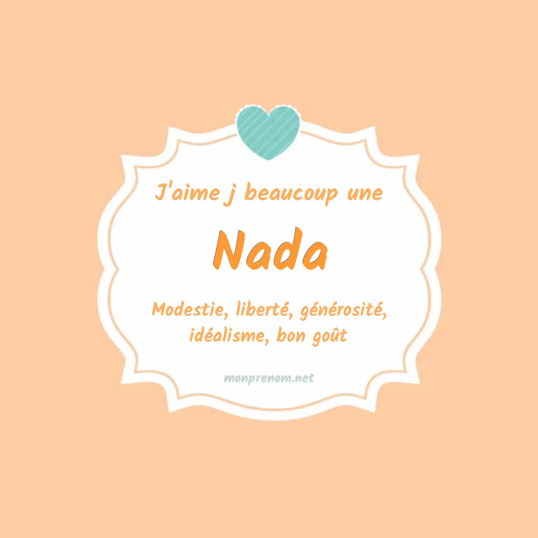 J'aime beaucoup Nada