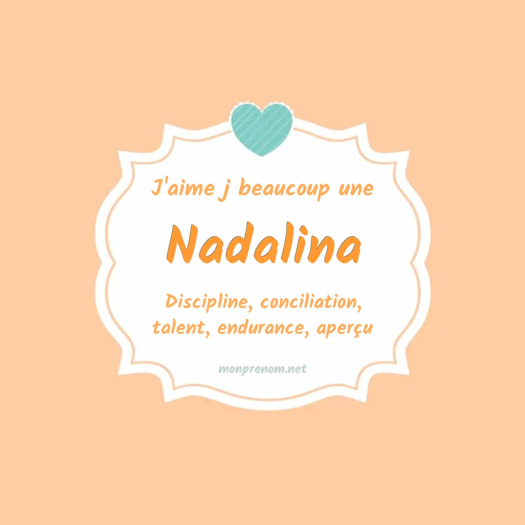 J'aime beaucoup Nadalina