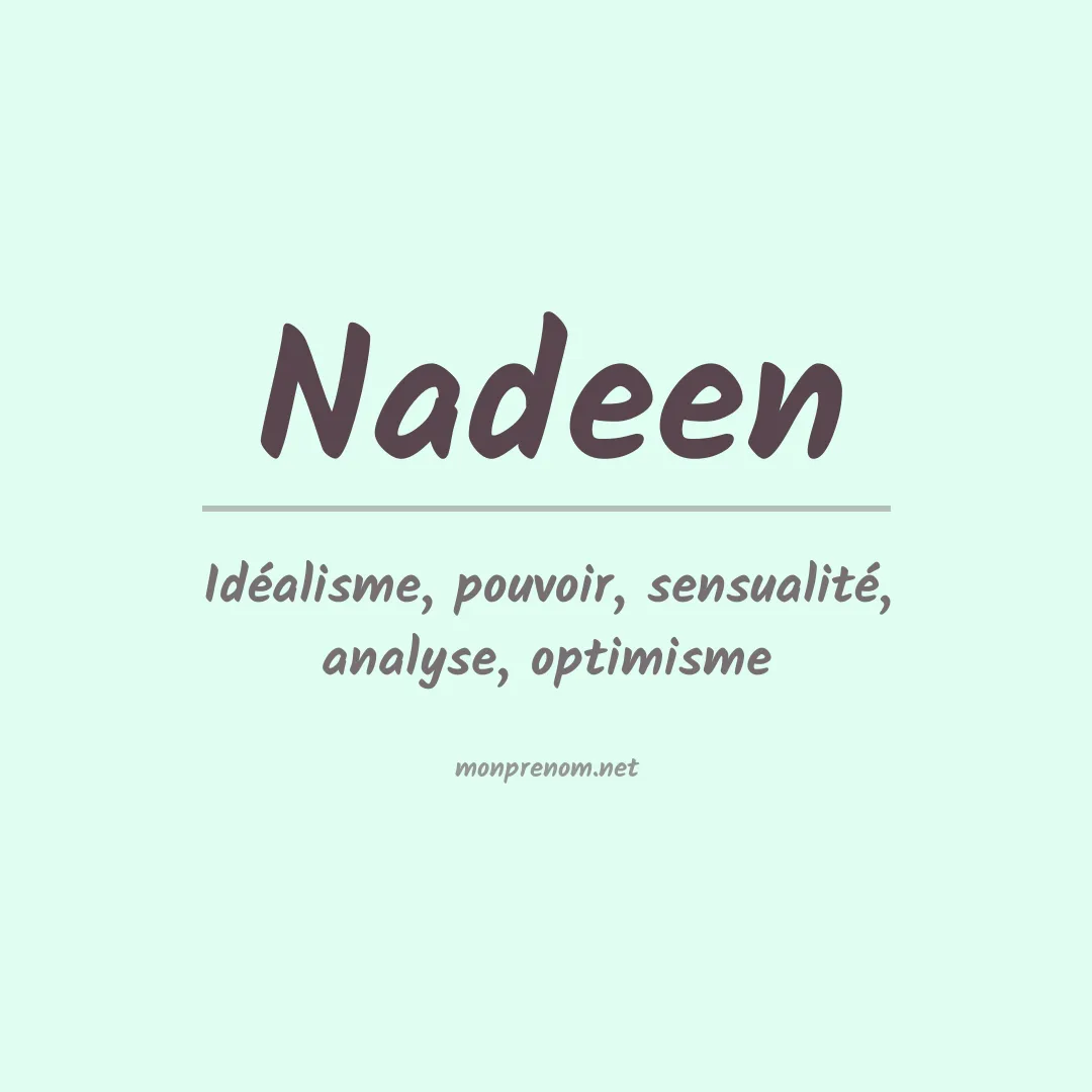 Prénom Nadeen