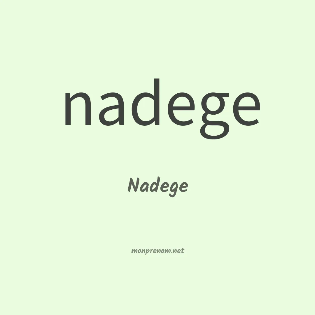 Nadege en chinois