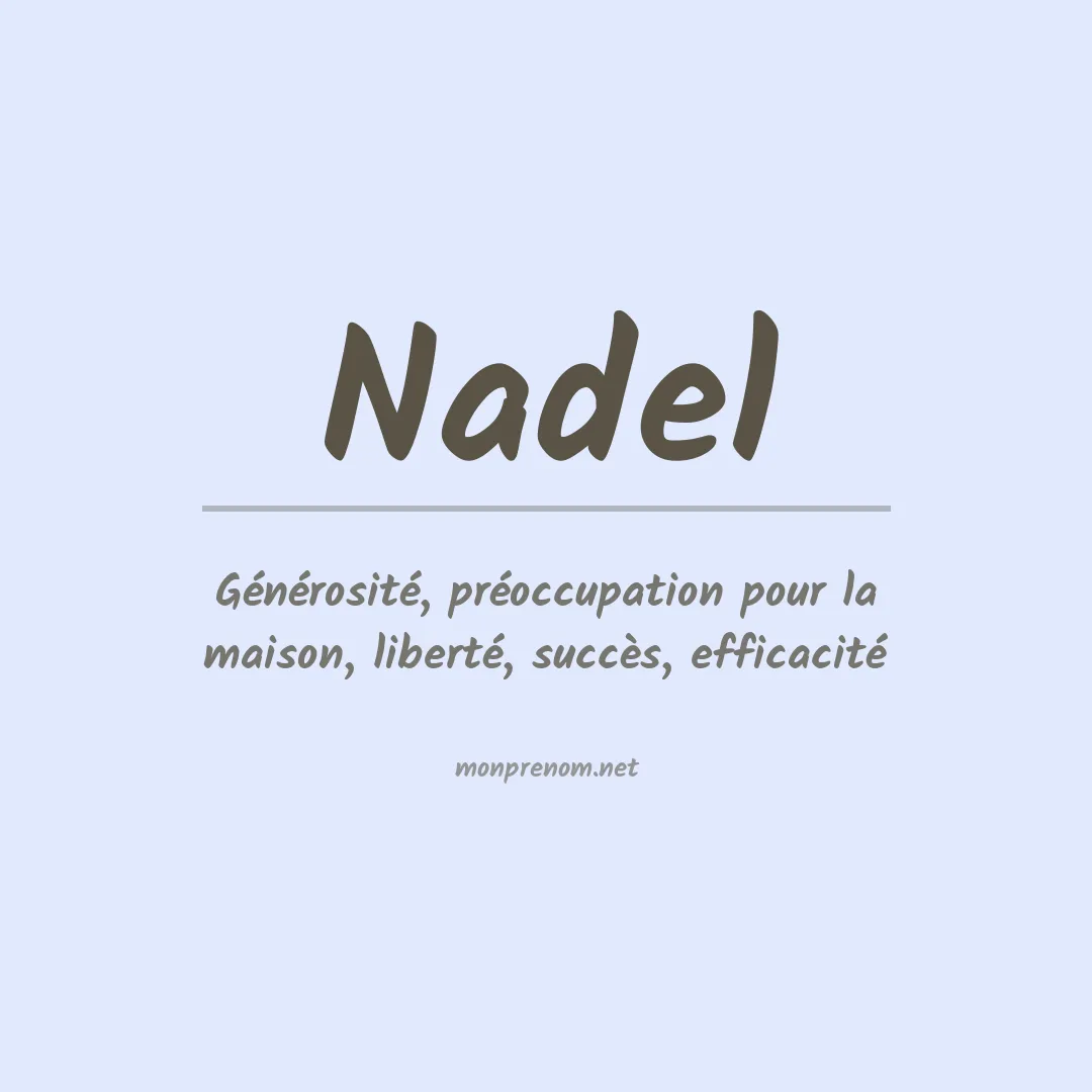 Prénom Nadel