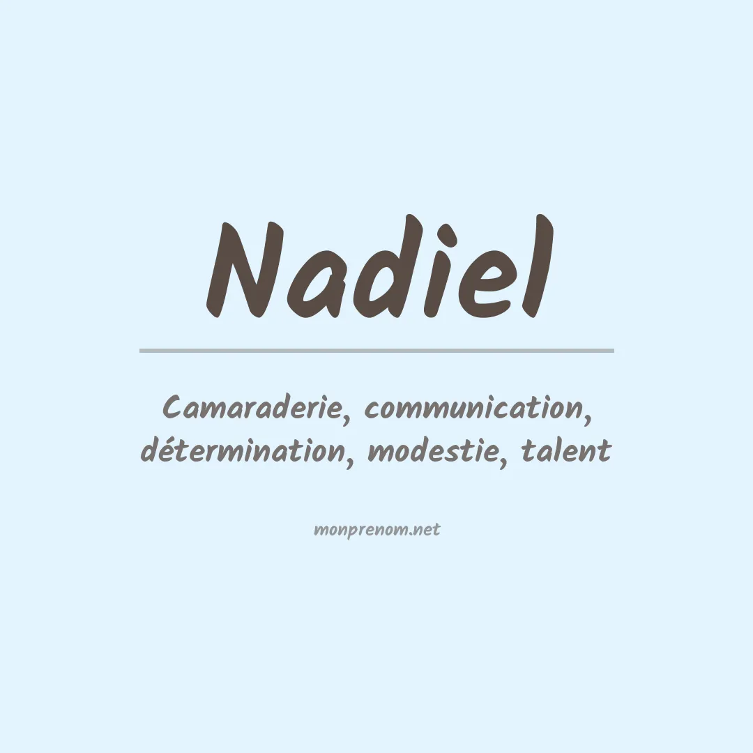 Prénom Nadiel