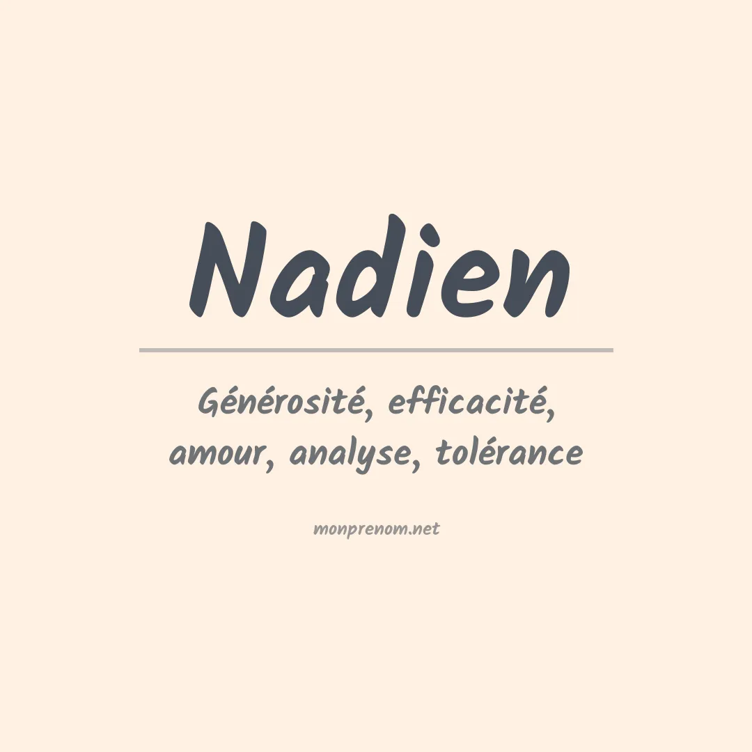 Prénom Nadien