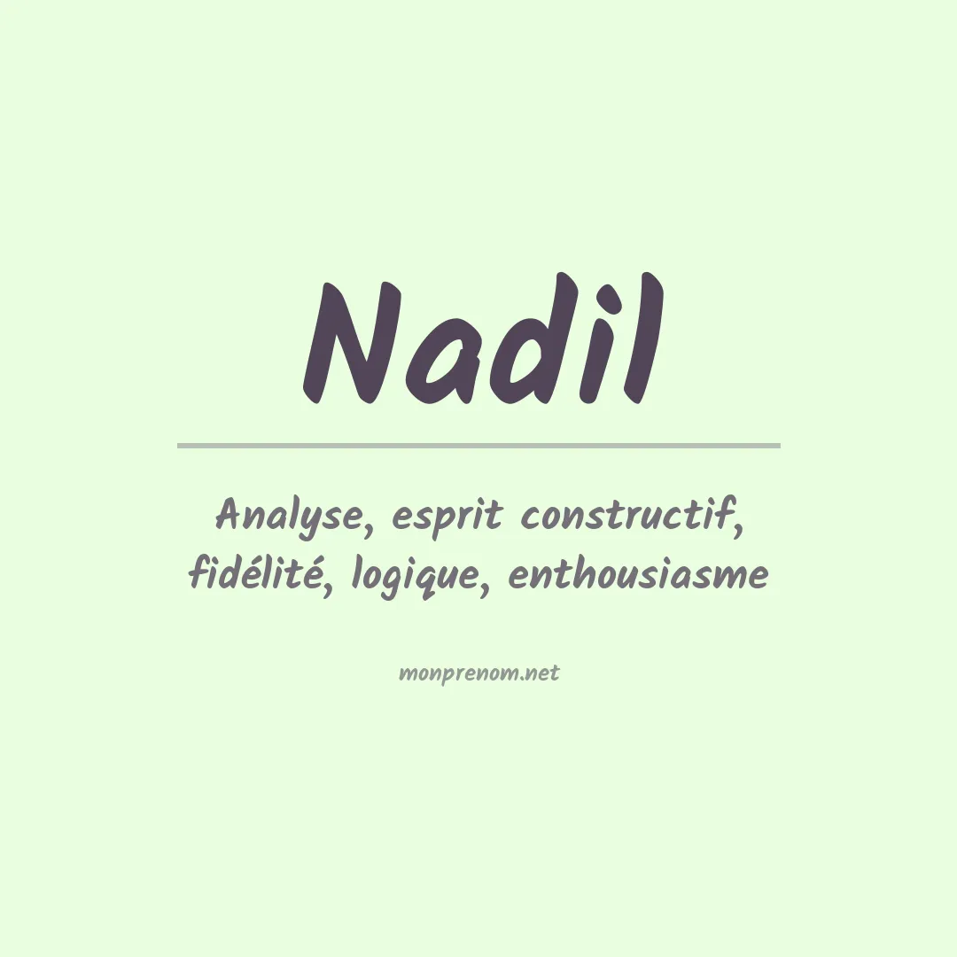 Prénom Nadil