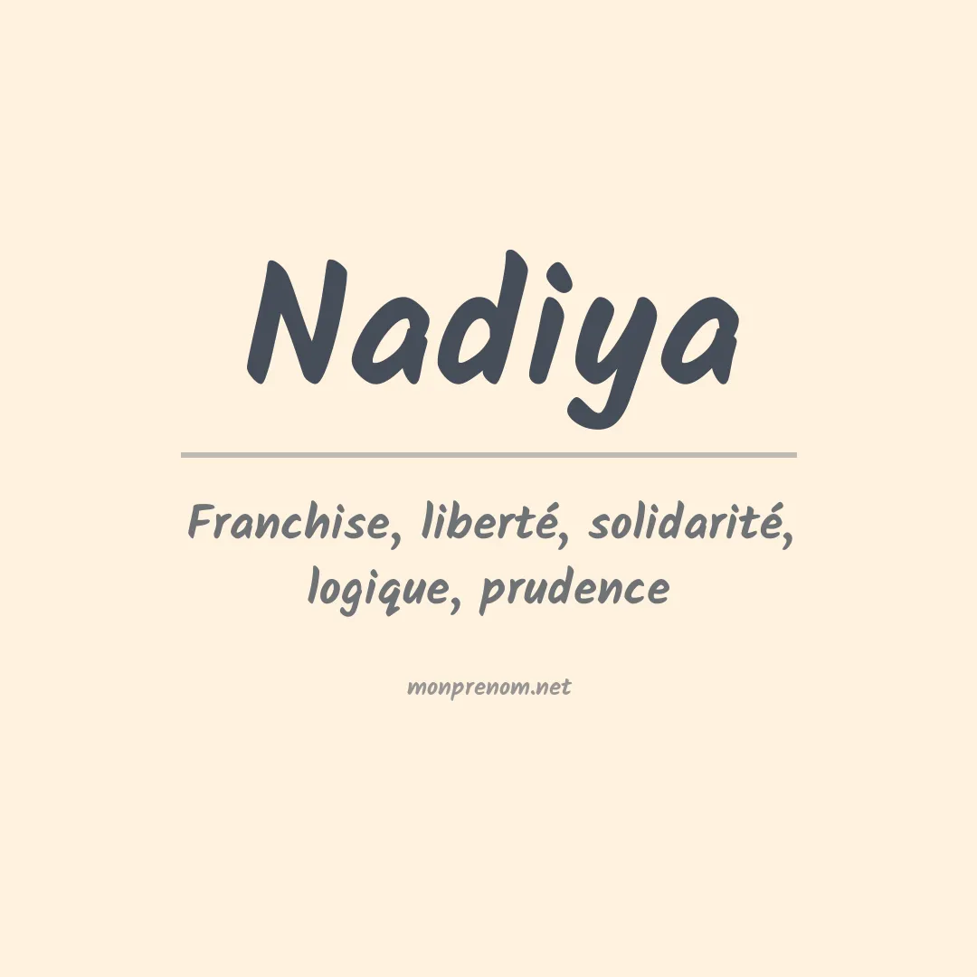 Prénom Nadiya