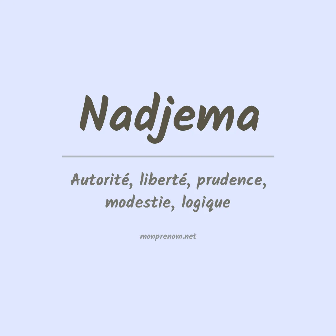Prénom Nadjema