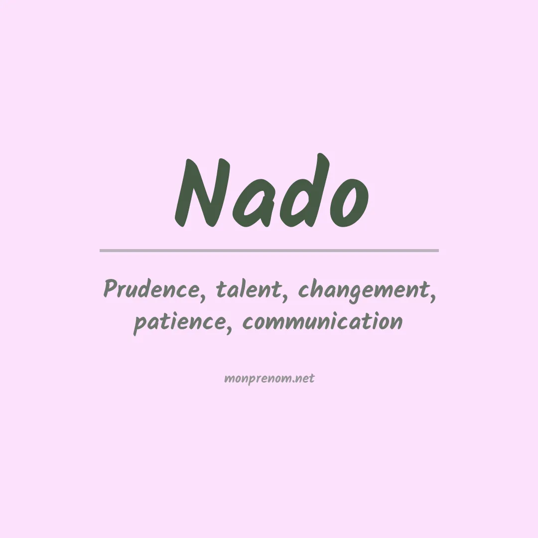 Prénom Nado