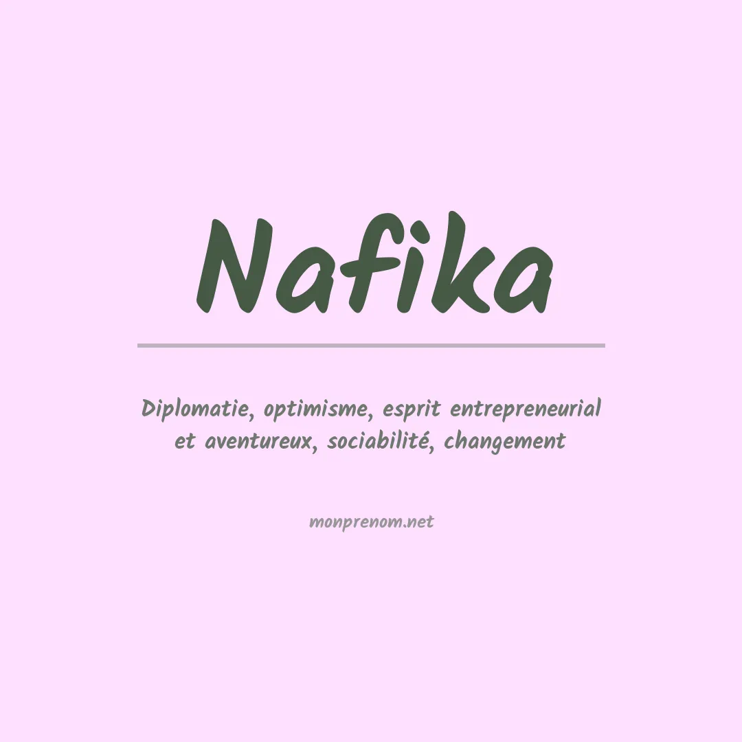 Prénom Nafika