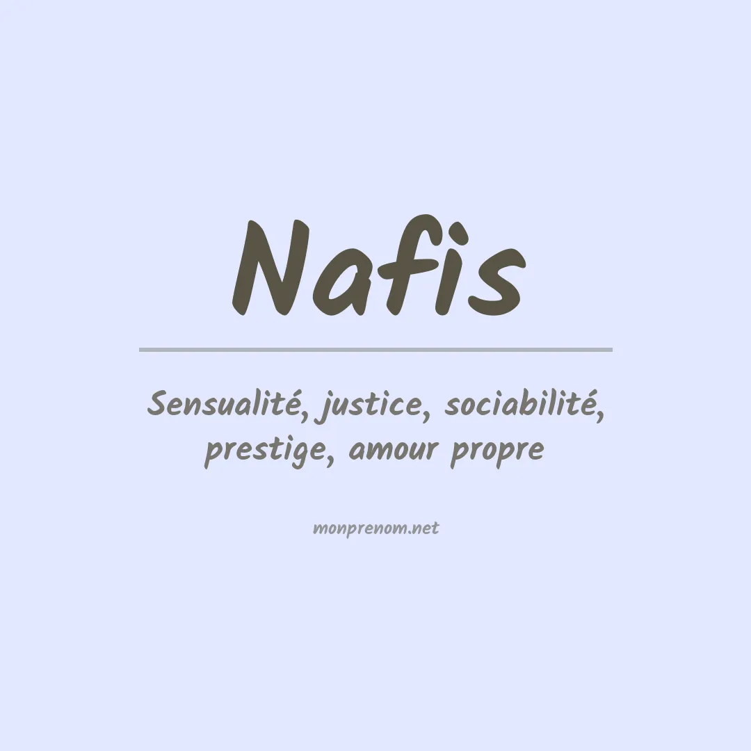 Prénom Nafis