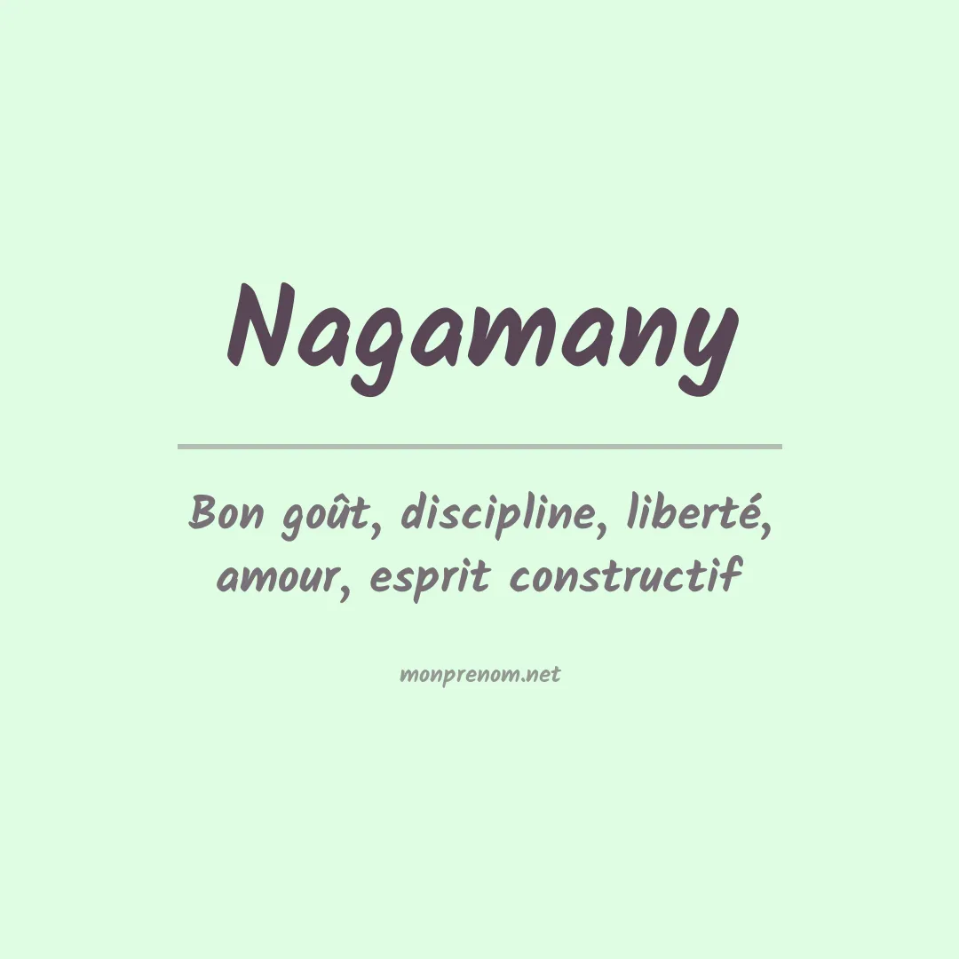 Signification du prénom Nagamany