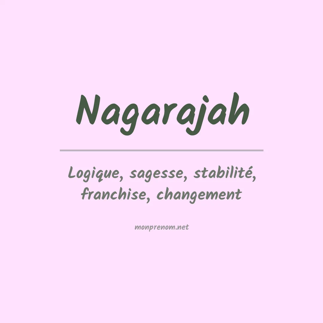 Signification du prénom Nagarajah