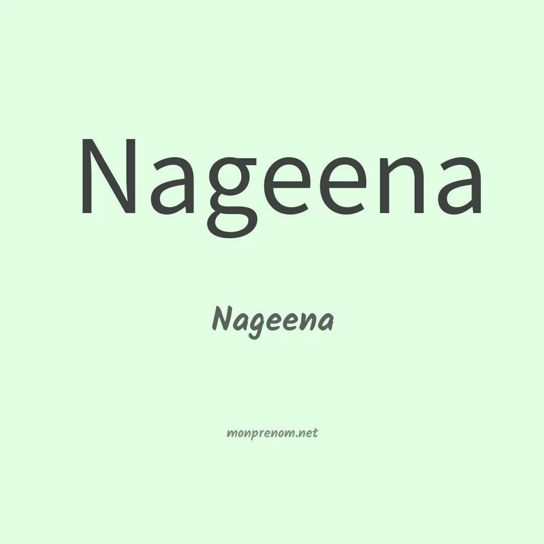 Nageena en chinois