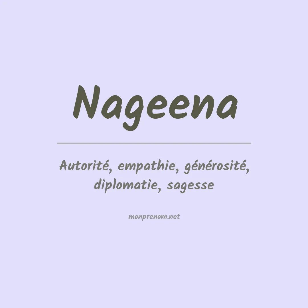 Signification du prénom Nageena
