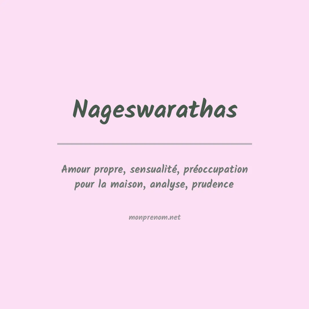 Signification du prénom Nageswarathas