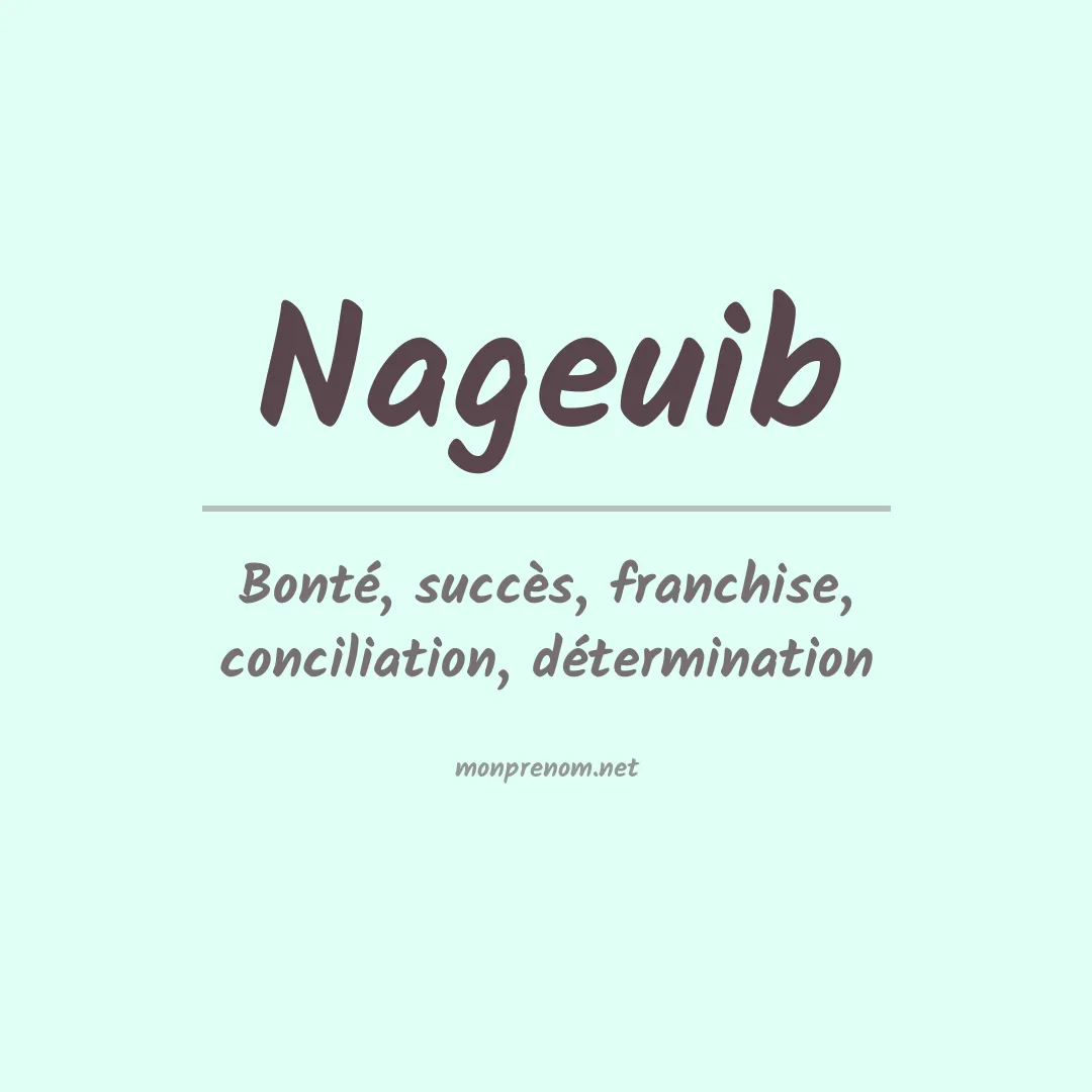 Signification du prénom Nageuib