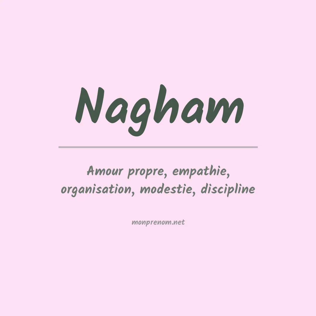 Signification du prénom Nagham