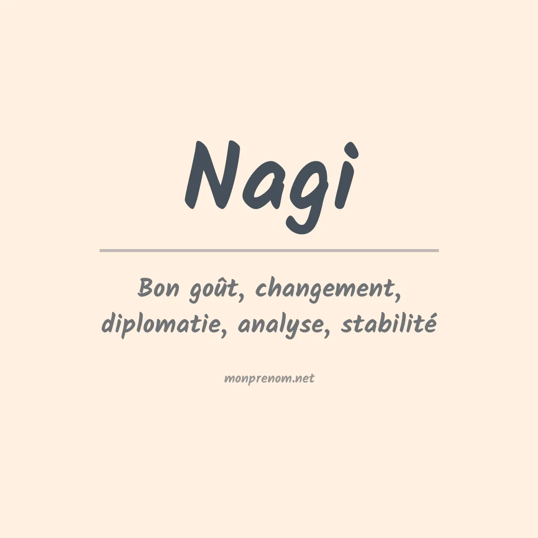 Prénom Nagi