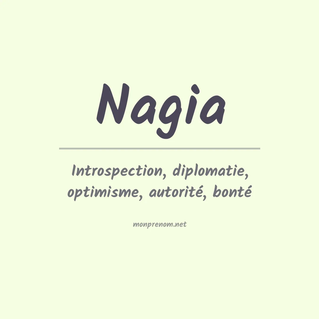 Prénom Nagia