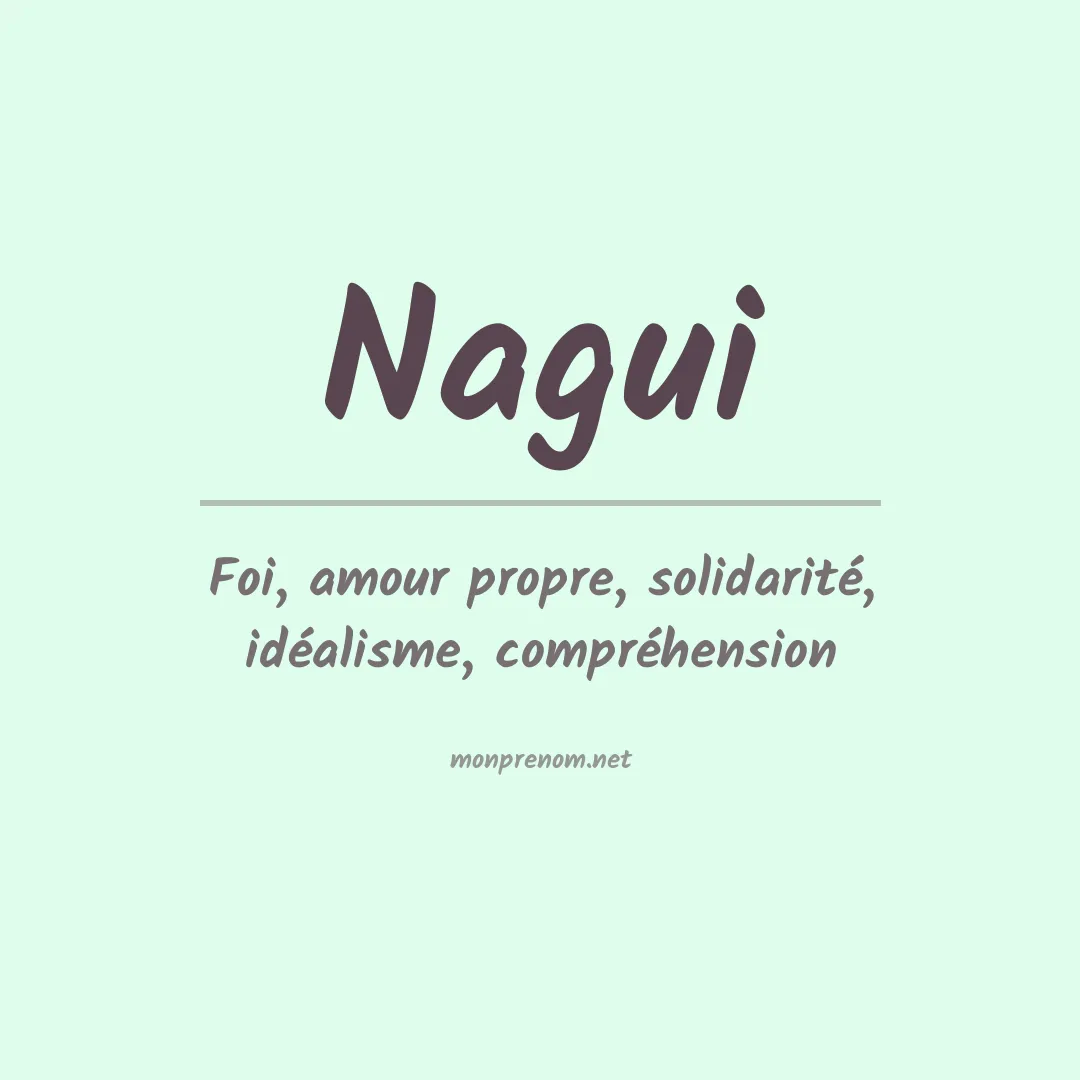 Signification du prénom Nagui