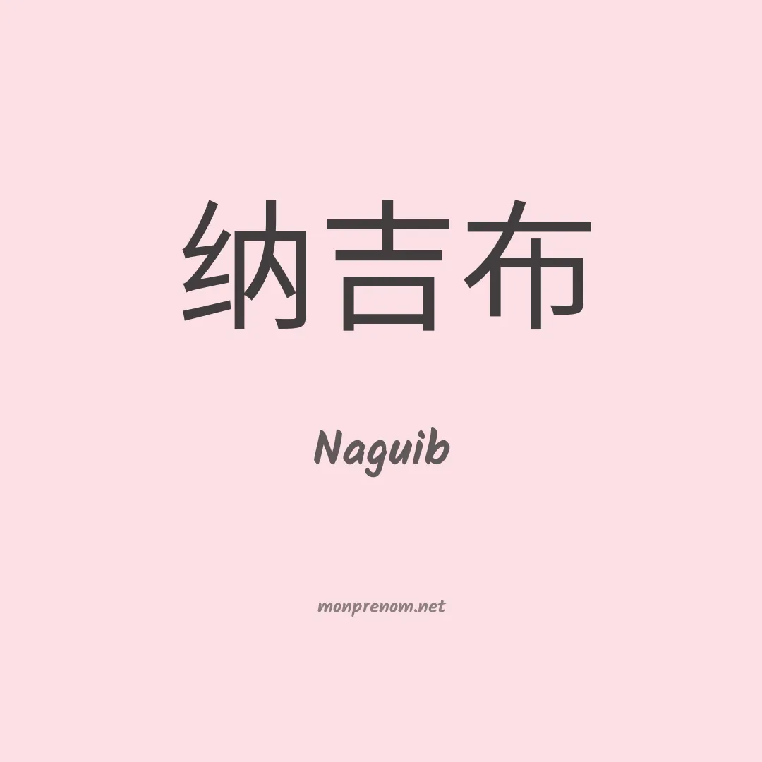 Naguib en chinois