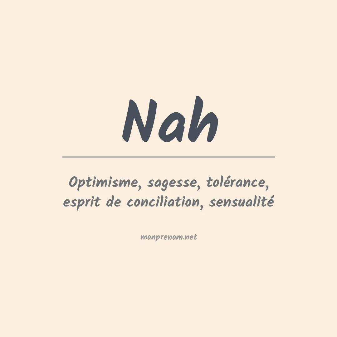 Prénom Nah
