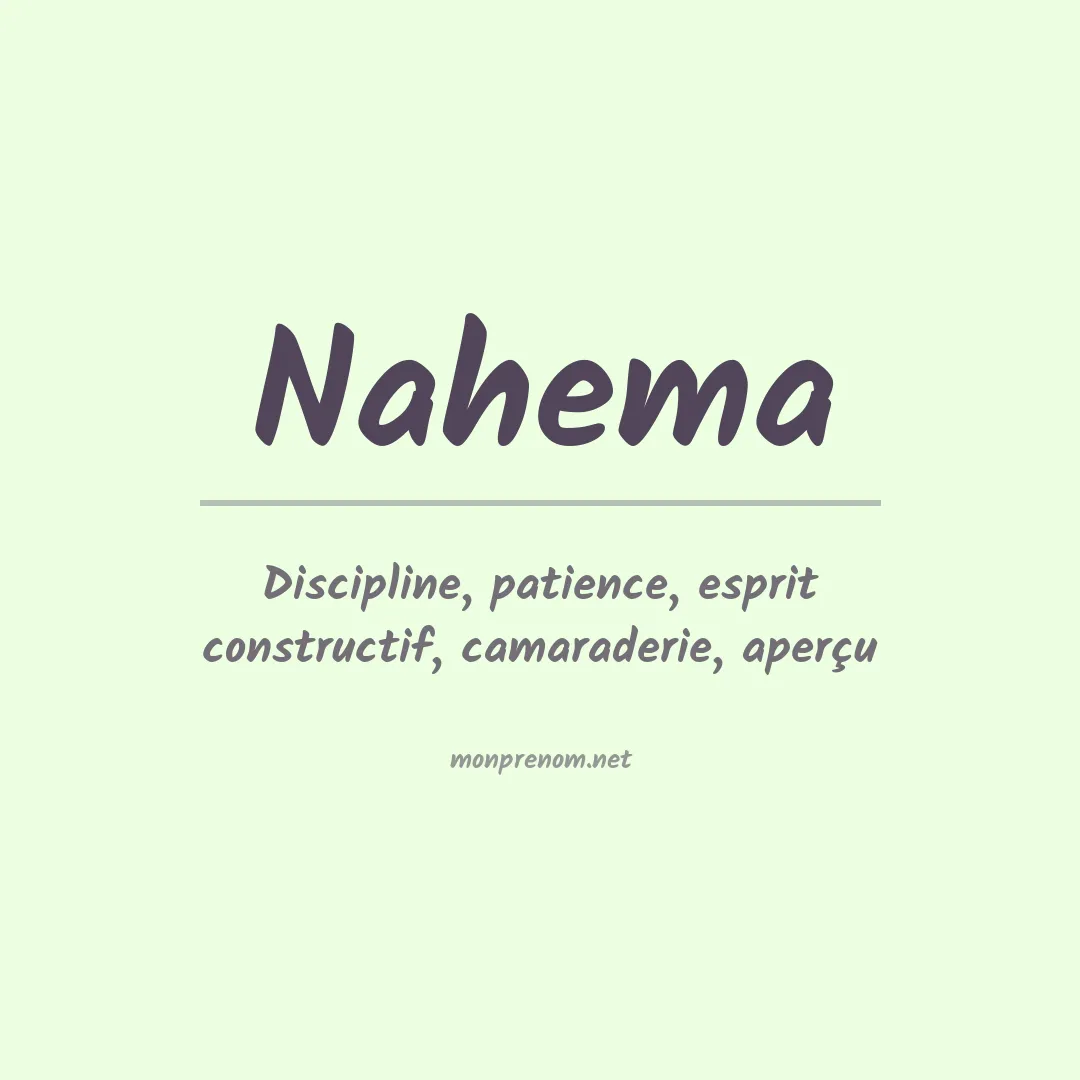 Prénom Nahema