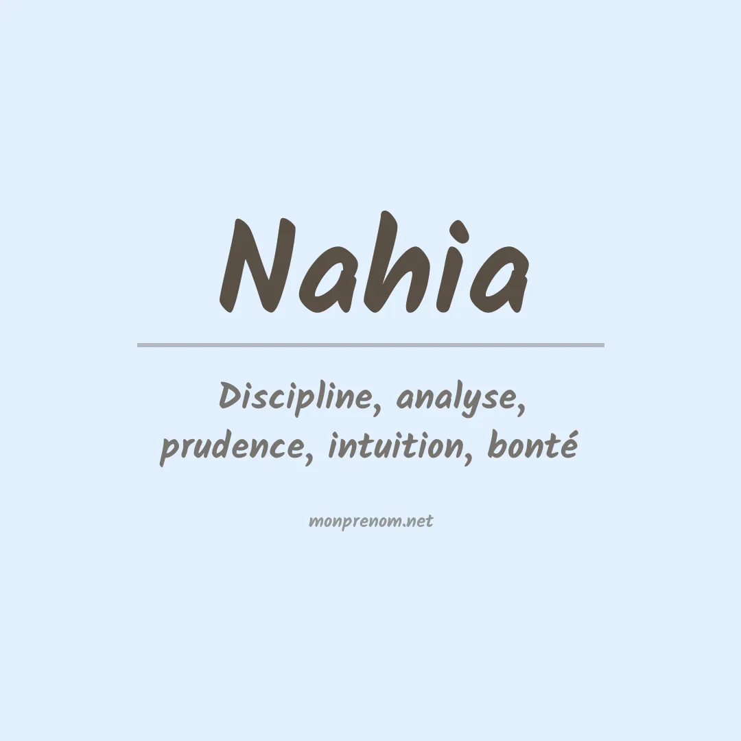 Prénom Nahia