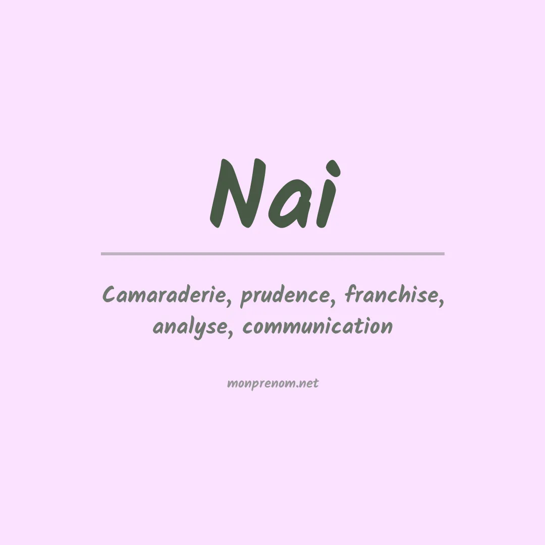 Prénom Nai