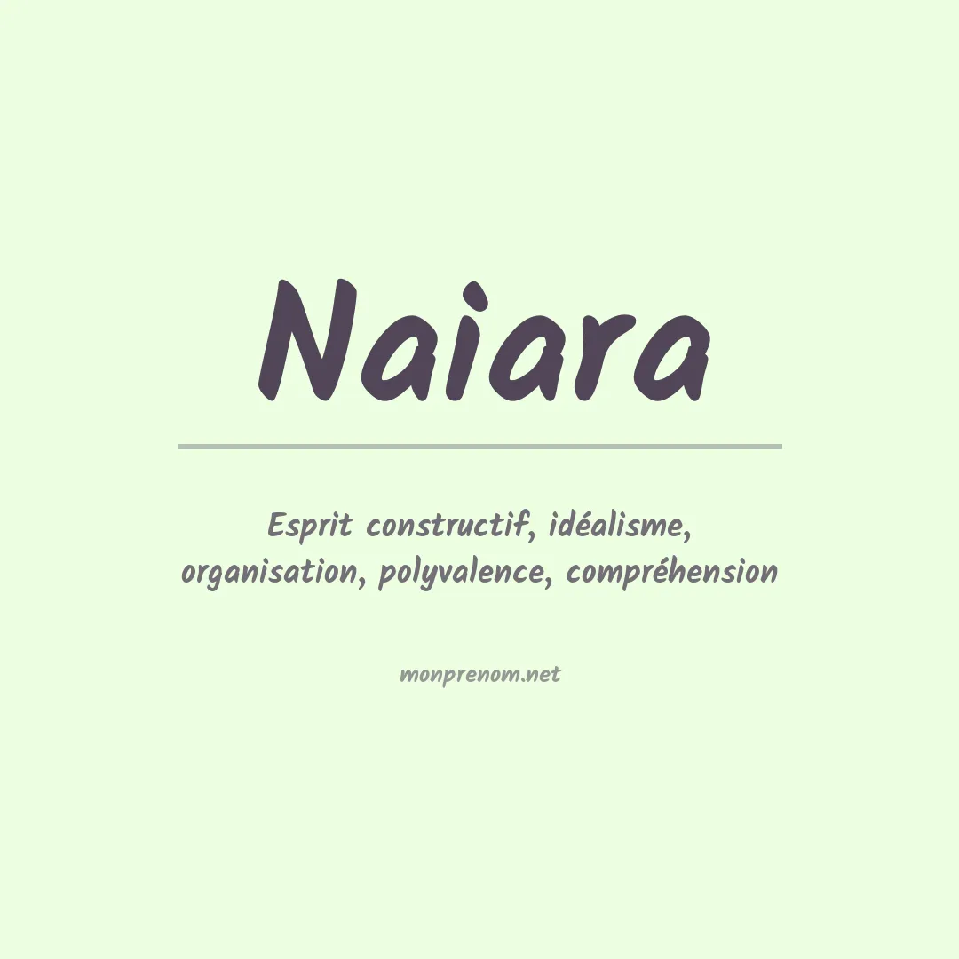 Prénom Naiara