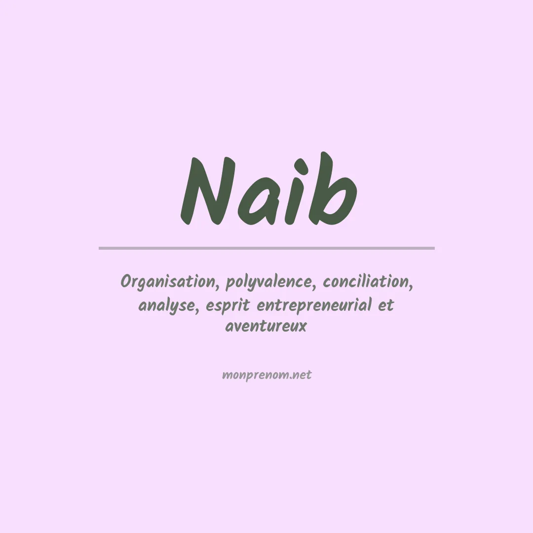 Signification du prénom Naib