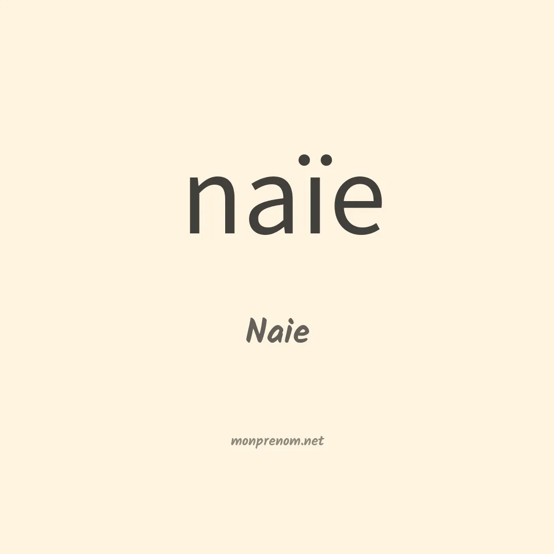 Naie en chinois