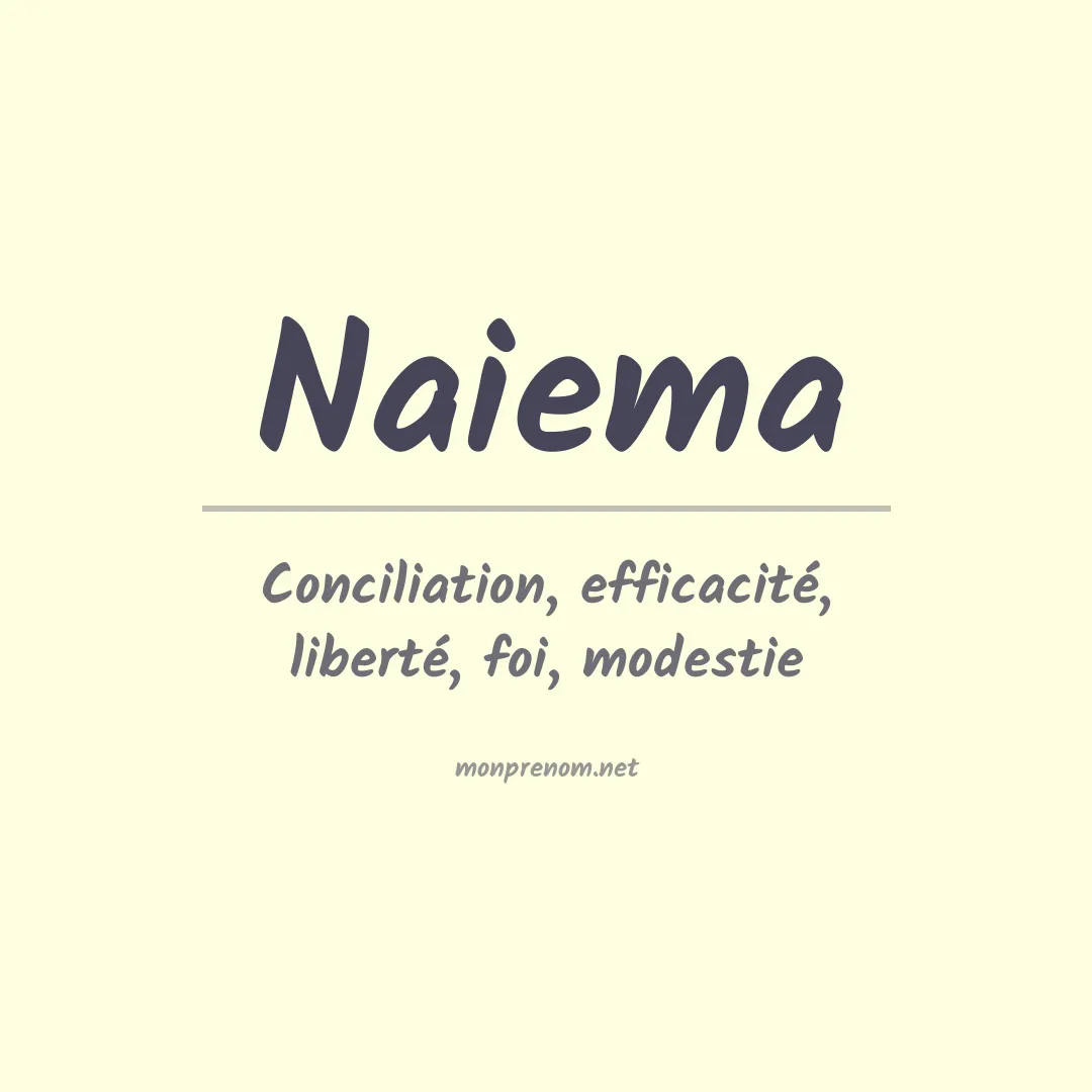 Prénom Naiema