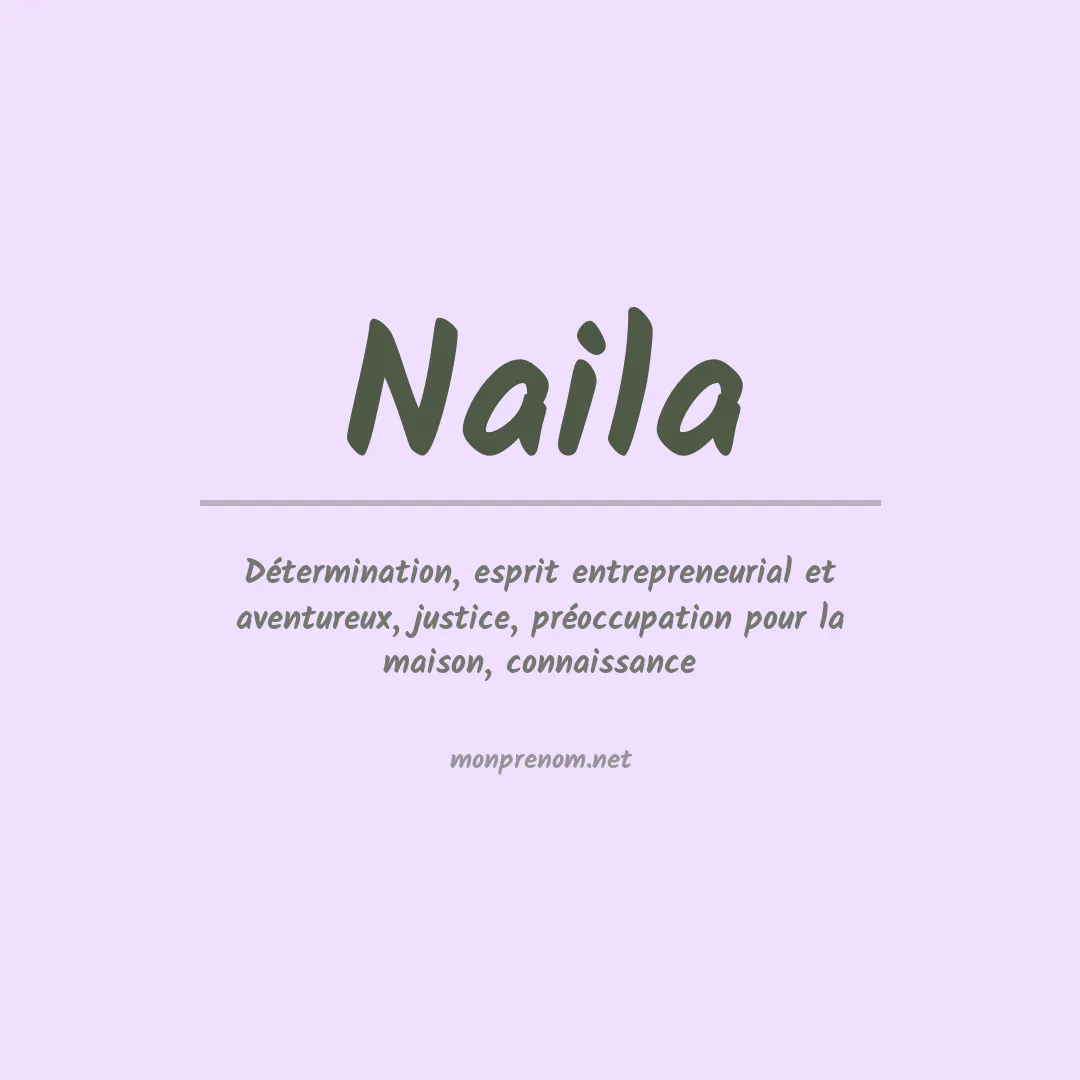 Signification du prénom Naila