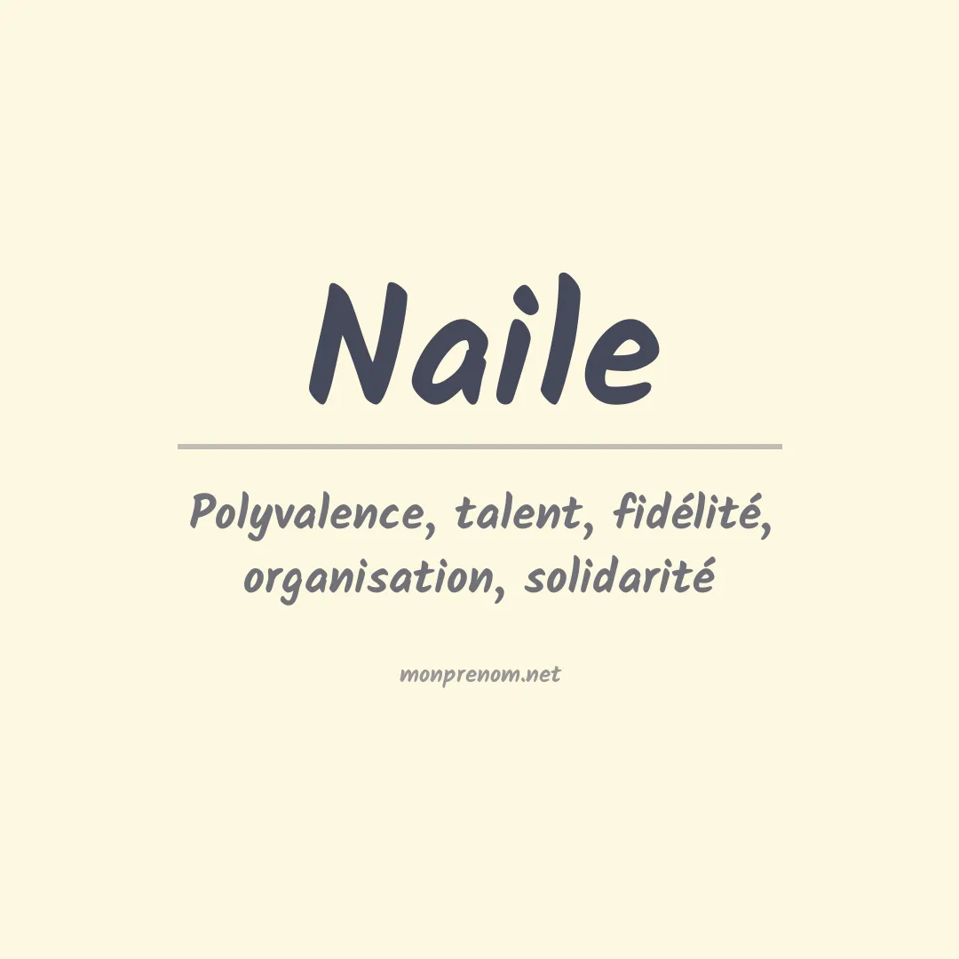 Prénom Naile