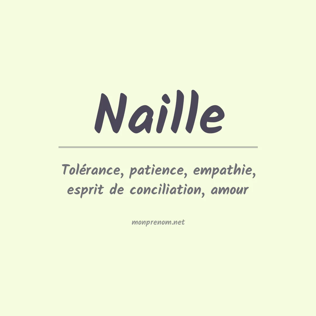 Prénom Naille